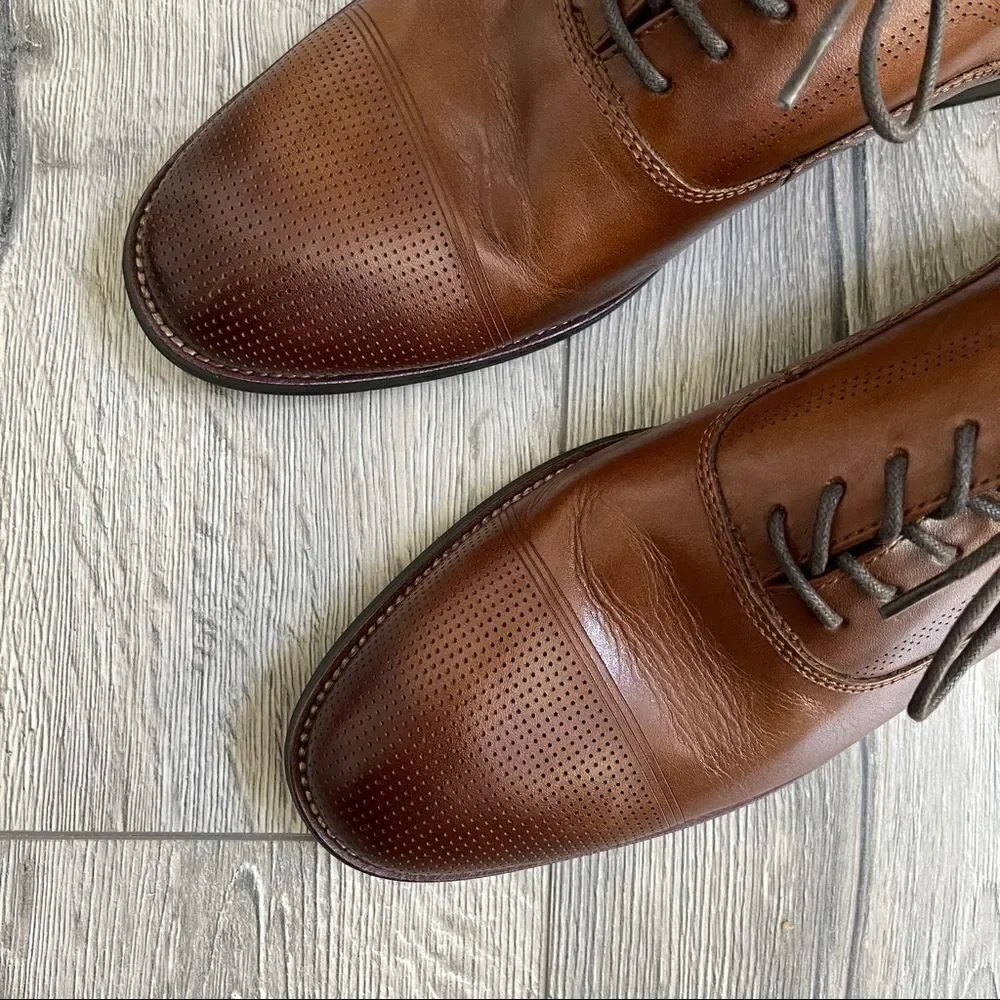 Kenneth Cole Reaction Jean LaceUp Men's Cognac sz8